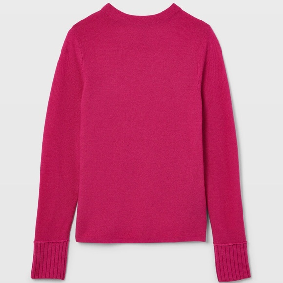 Tommie Wool Crewneck - New With Tags - NEVER WORN - Hot Pink - Picture 5 of 5